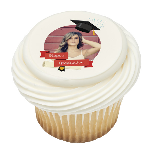 Grad Cap PhotoCake® Edible Image® Frame