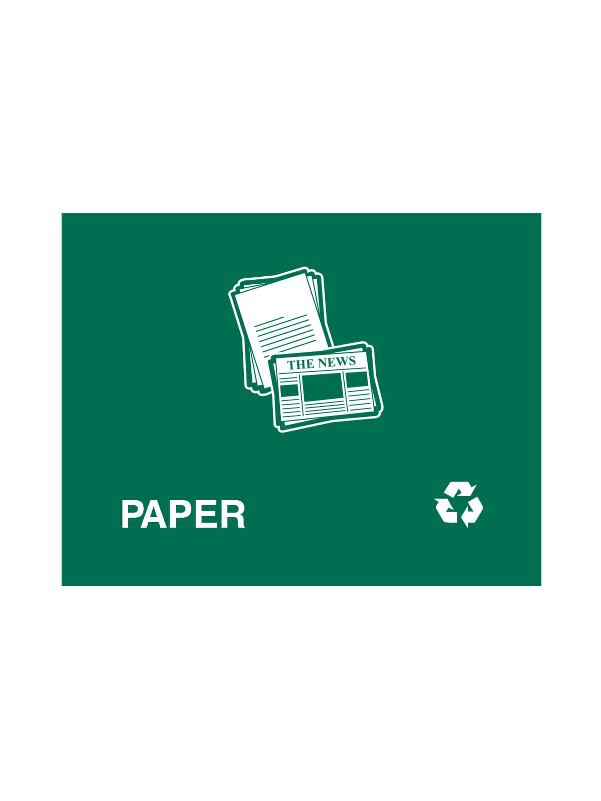 VISION – Sign – Paper – Green