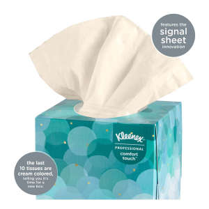 KIM21270, Kimberly Clark, Kleenex, Facial Tissue, 2 ply, White