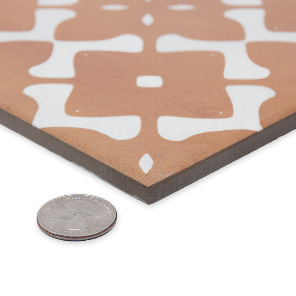 Bari Fortuna Cotto 12-7/8 in. x 12-7/8 in. Porcelain Floor and Wall Tile