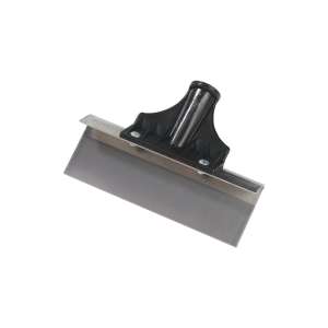 Carlisle, Flo-Pac, 8",  Stainless Steel Floor Scraper, Black