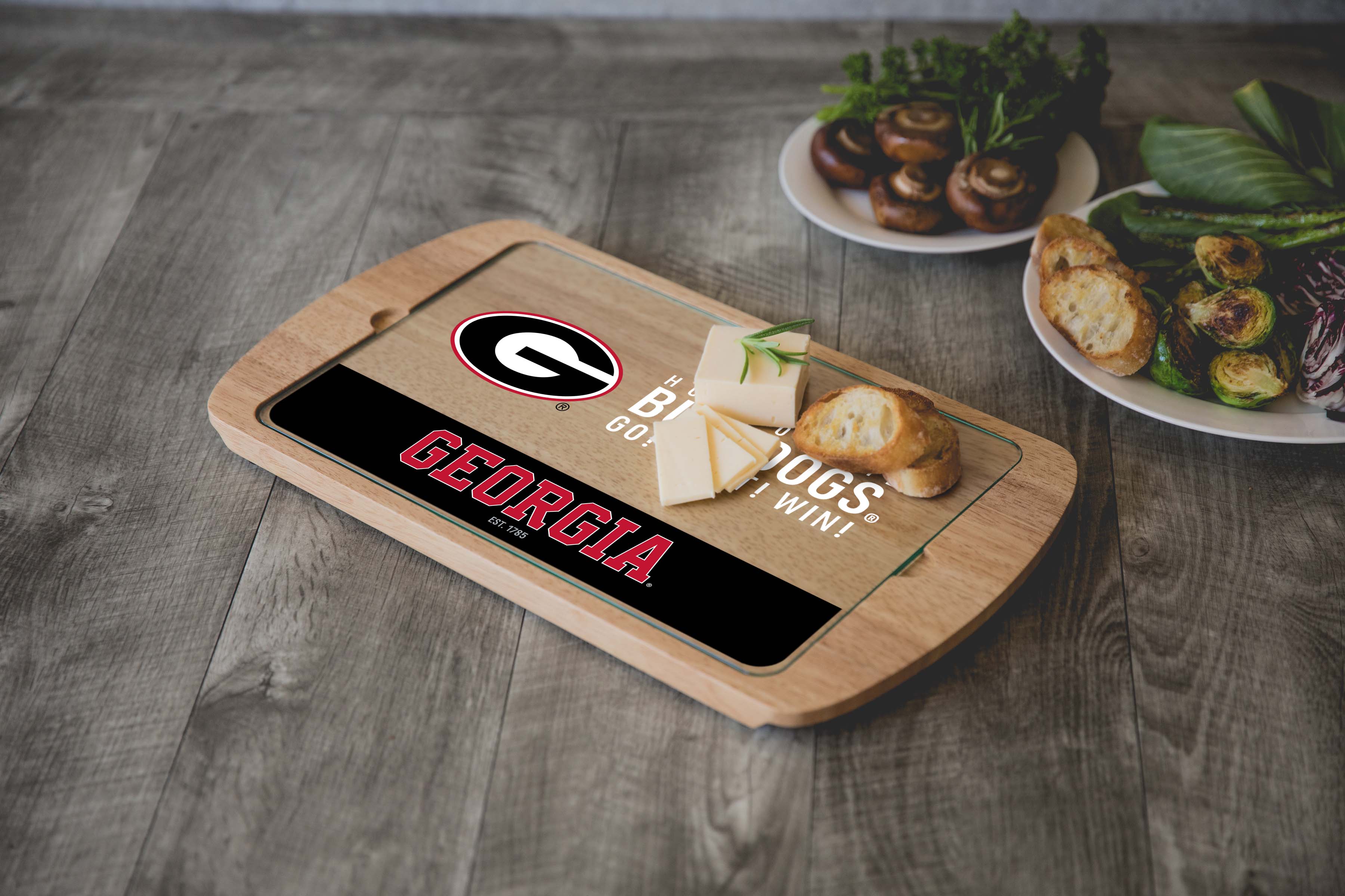 Georgia Bulldogs - Billboard Glass Top Serving Tray
