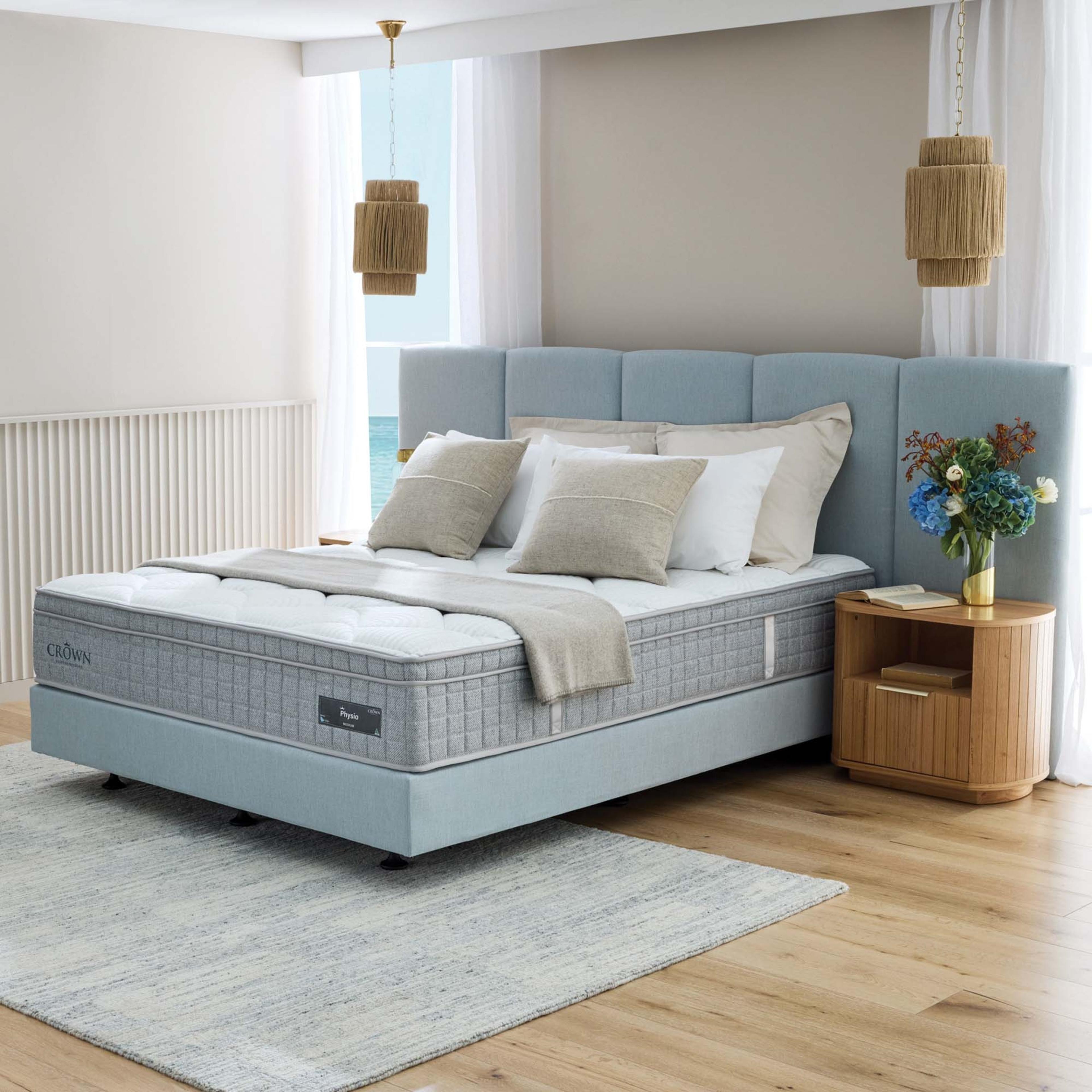 Lifestyle image of the  Crown Posture Bedding Physio Mattress, Medium from Forty Winks