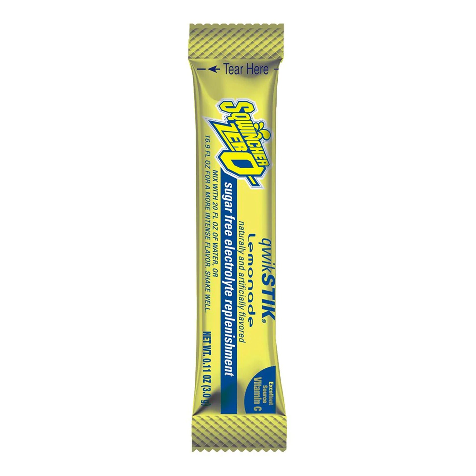 Sqwincher® Quik Stik® Zero Lemonade Electrolyte Replenishment Drink Mix