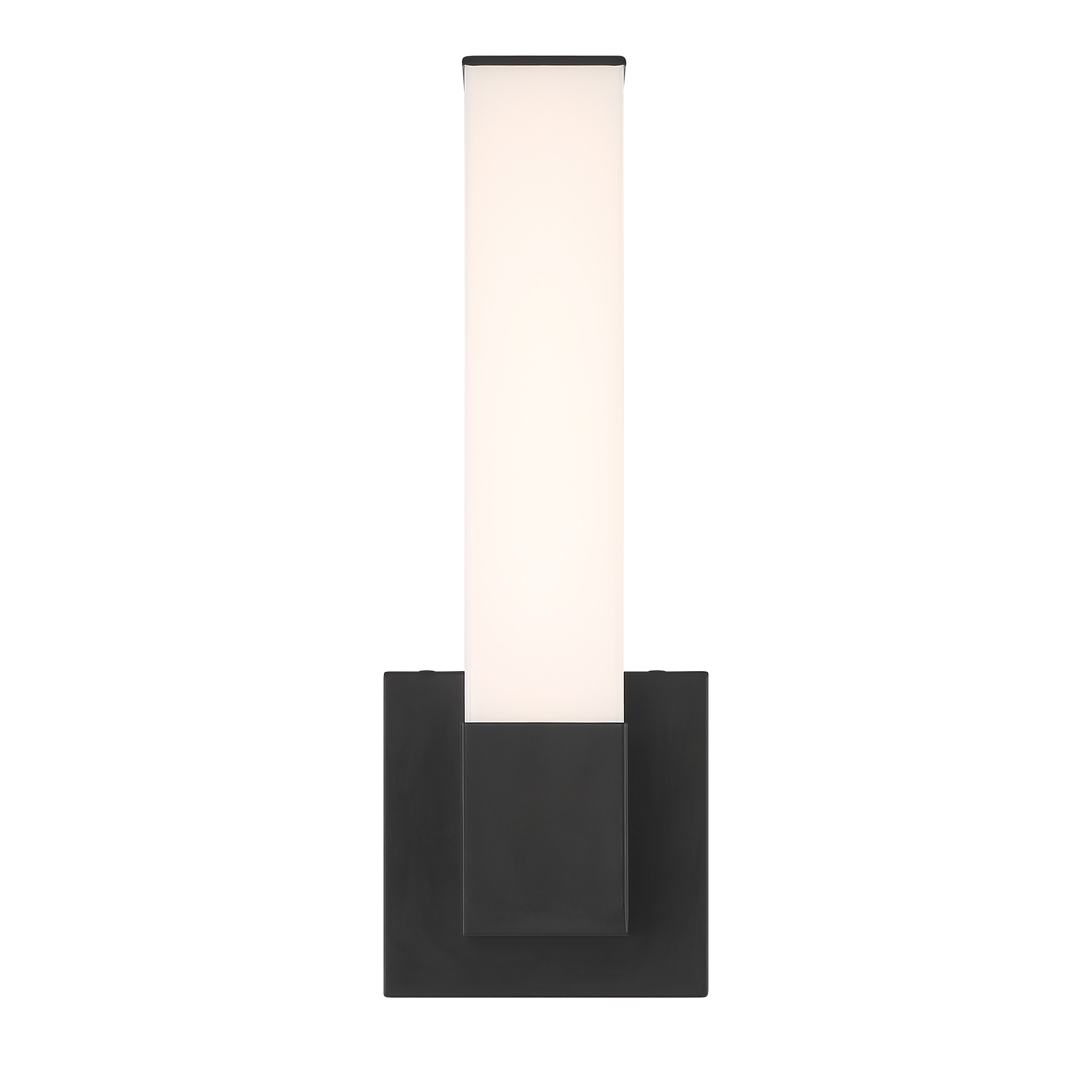 LED Square Wall Sconce in Coal Finish with Color Changing Technology - alternate view