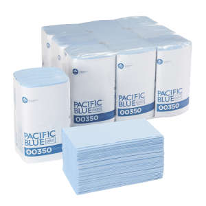 Georgia Pacific, Pacific Blue Select™ Windshield, Folded Towel, S-Fold, 2 ply, Blue