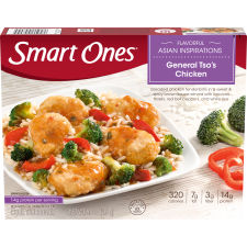 Smart Ones General Tso's Chicken, Sweet Spicy Sauce, Broccoli, Peppers, Rice Frozen Meal, 9 oz Box