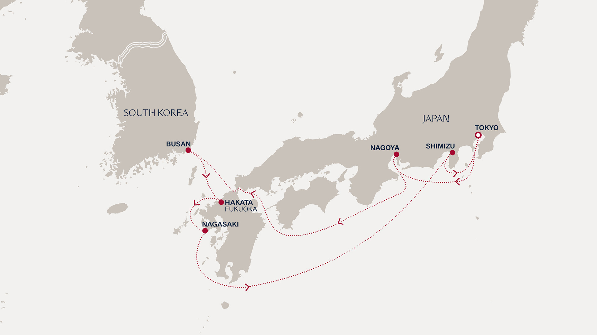 Itinerary map