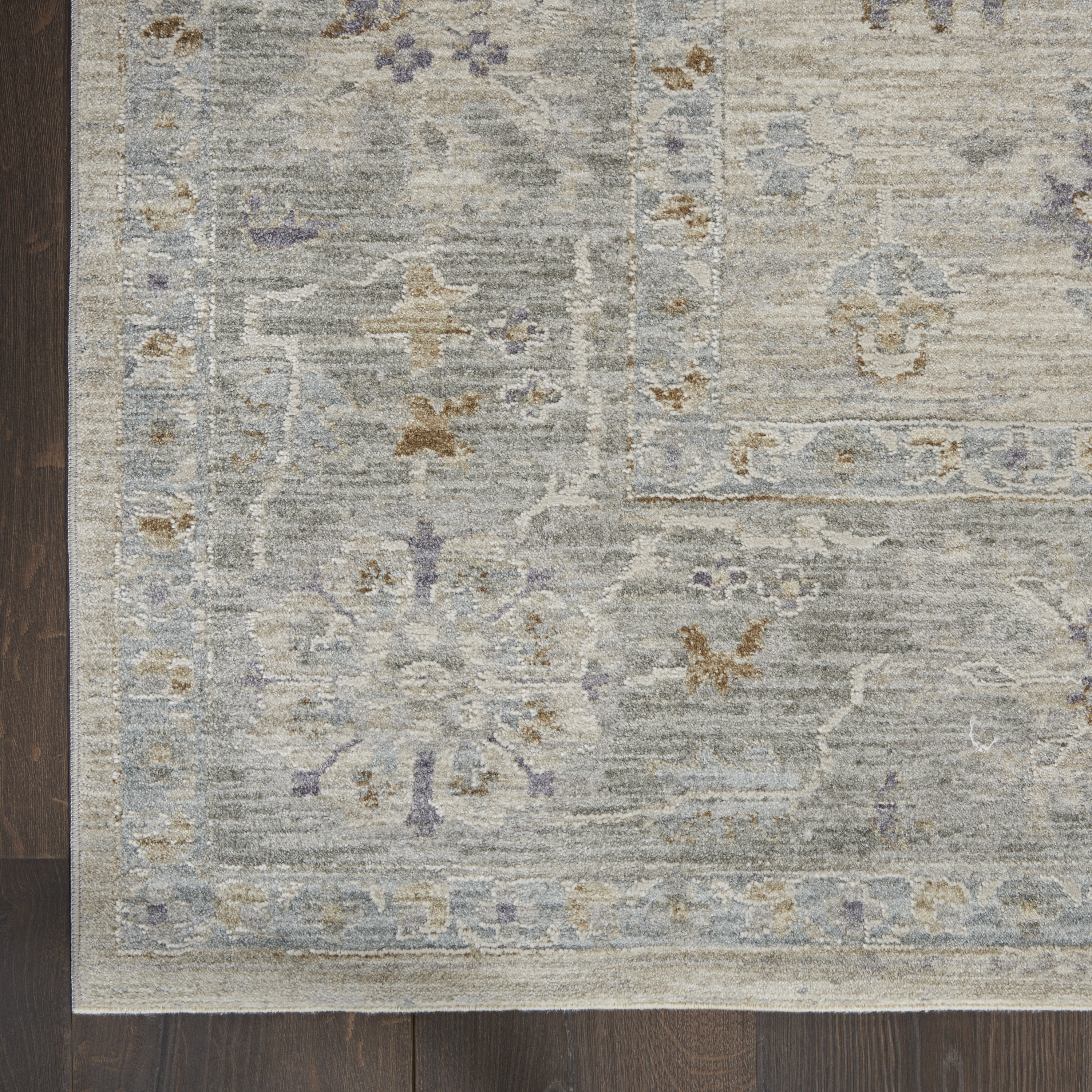 Nourison Infinite 2'3" x 10'2" Light Grey Vintage Indoor Rug