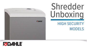 <big><strong>High Security Shredders</strong></big><br>Unboxing Instructions