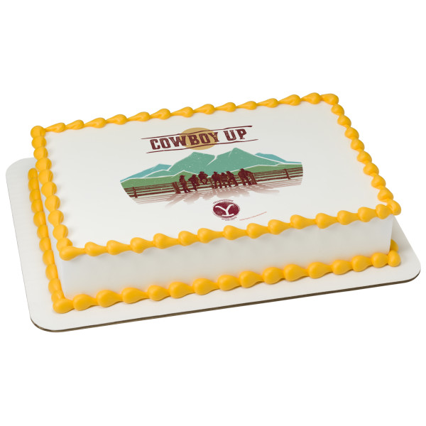 Yellowstone Cowboy Up PhotoCake® Edible Image®