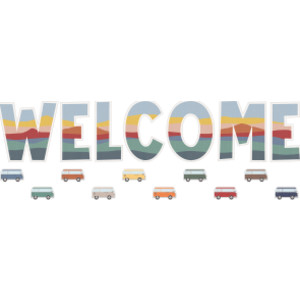 Moving Mountains Road Trip Welcome Bulletin Board Set, 45 Pieces