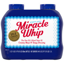 Miracle Whip Original Dressing 2 - 22 fl oz Squeeze Bottles