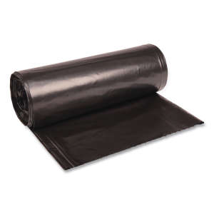 Boardwalk,  LLDPE Liner, 60 gal Capacity, 38 in Wide, 58 in High, 2 Mils Thick, Black
