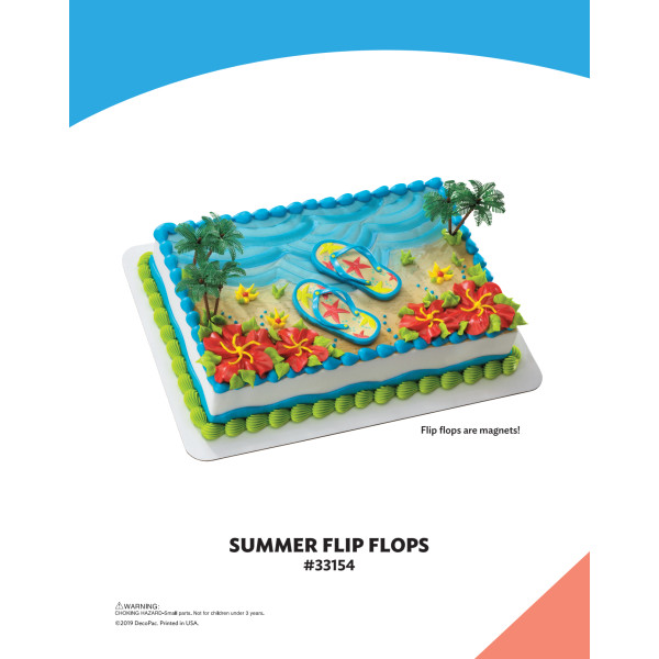 Summer Flip Flops The Magic of Cakes® Icing Only Page