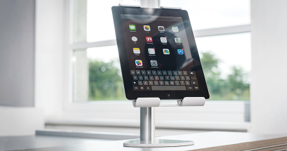 Find the most comfortable viewing position to prevent neck and eye strain.