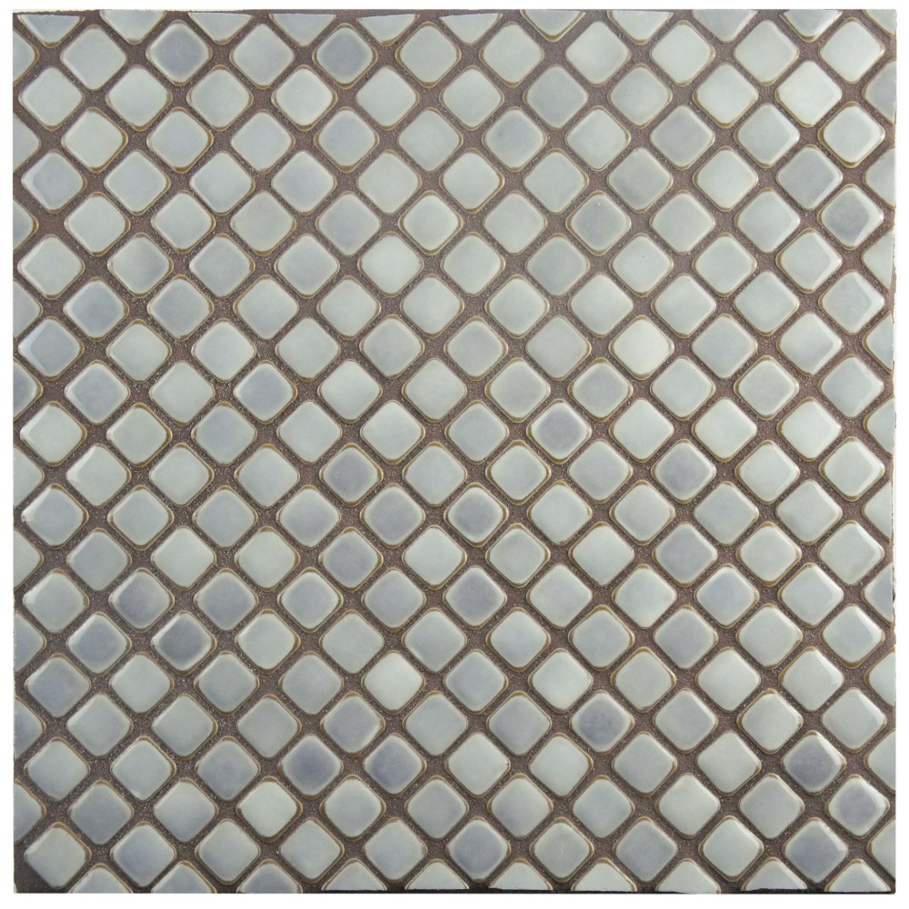 Hudson Diamond Grey Eye 12.25x12.38 Rhombus Porcelain Floor and Wall Digital Pattern