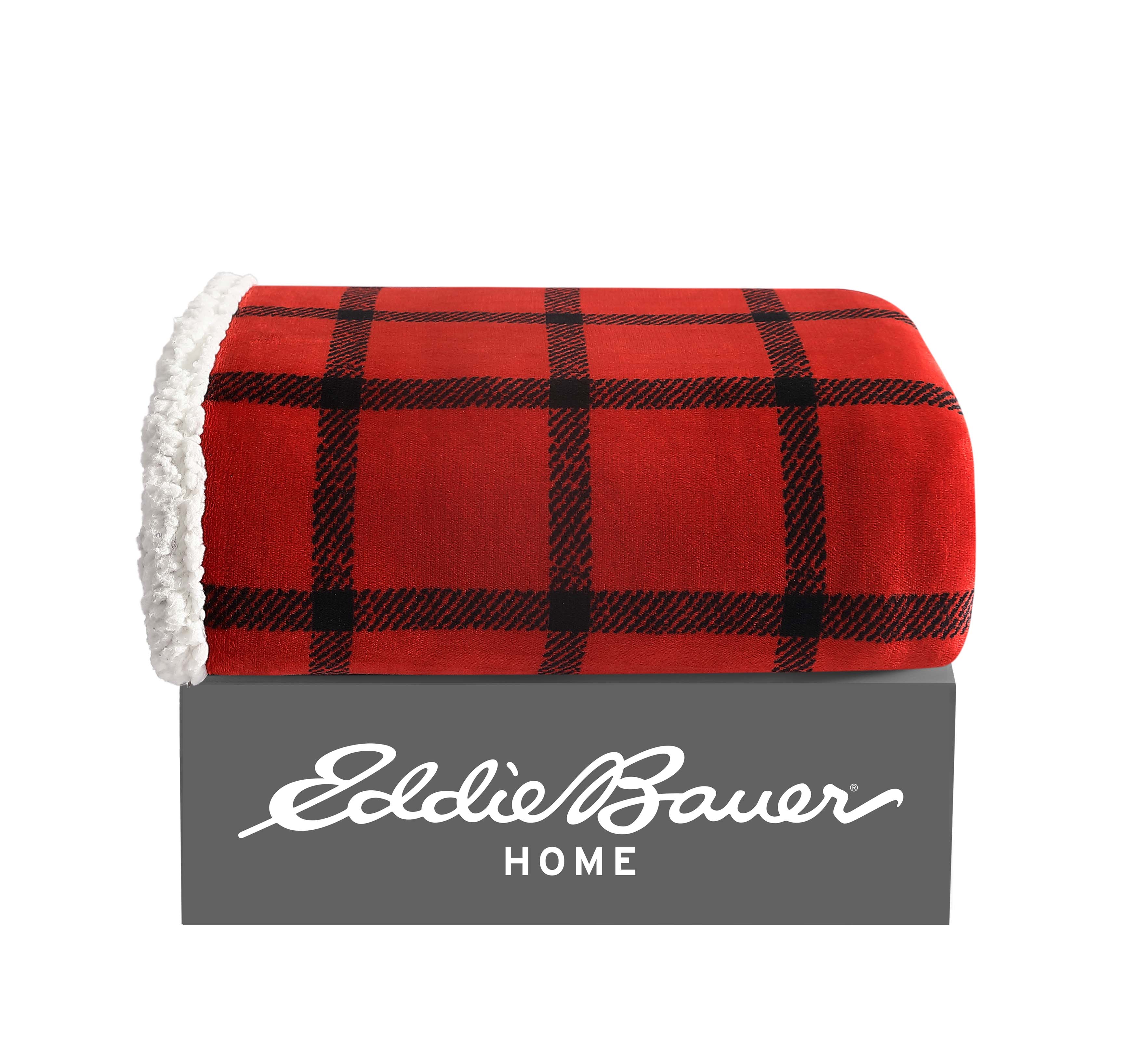 Eddie Bauer Plush-Fleece Throw Blanket