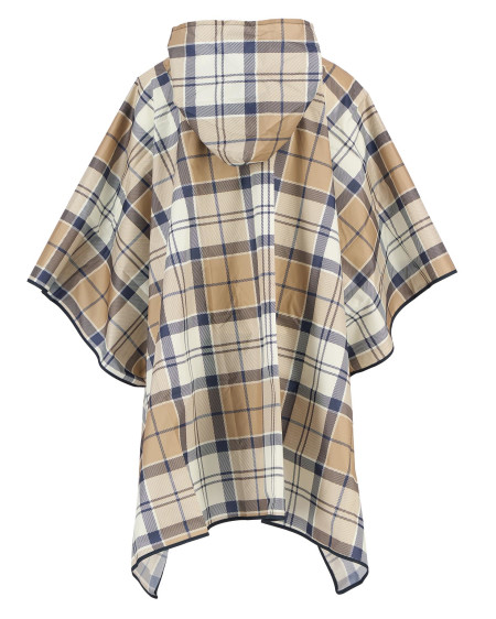 Poncho impermeabile in tartan Portree
