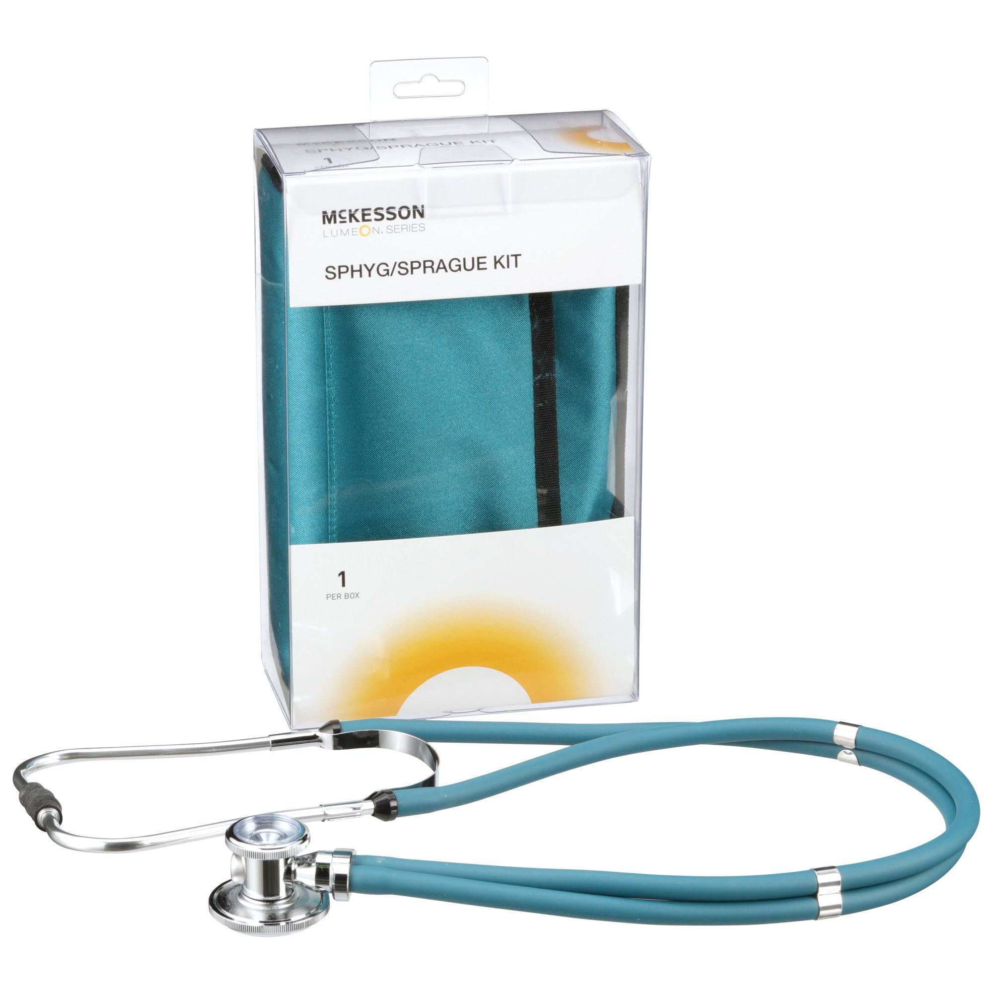 McKesson Lumeon™ Aneroid Sphygmomanometer/Sprague Kit, Teal