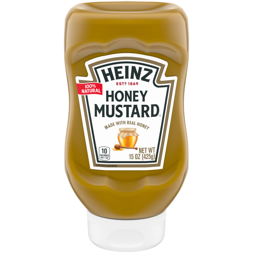 Heinz® Heinz 100 Natural Honey Mustard with Real Honey, 15 oz Bottle