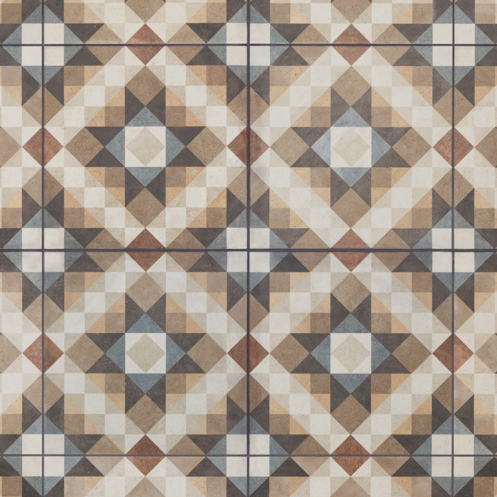 Kings Chester Natural 17.63x17.63 Square Ceramic Floor and Wall Digital Pattern