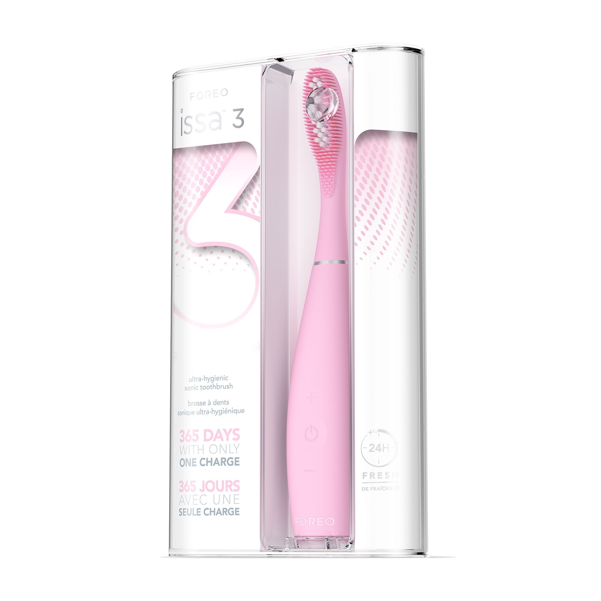 ISSA™ 3 Silicone Sonic Toothbrush, Pink