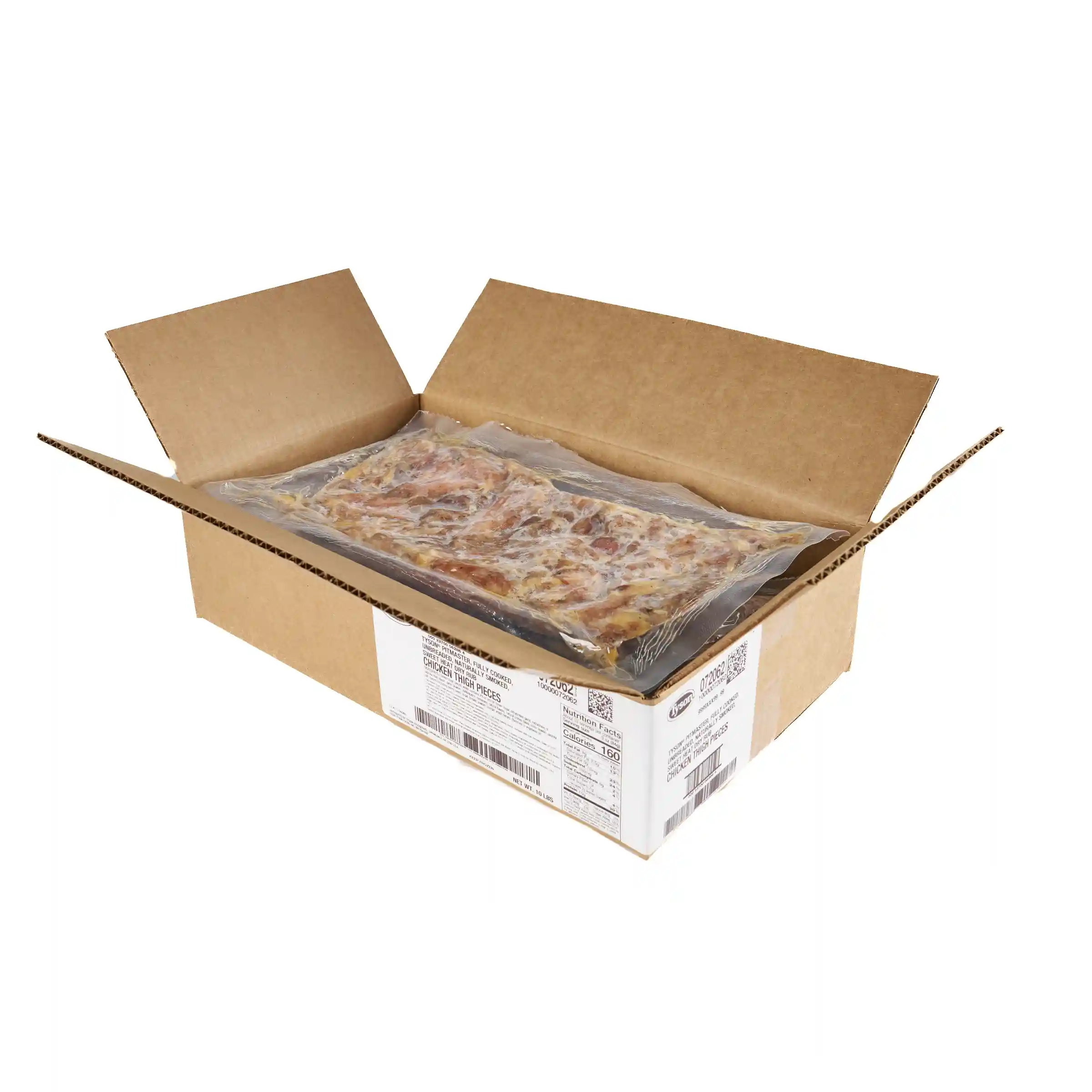 Tyson® Pitmaster Fully Cooked Unbreaded Naturally Smoked Sweet Heat Dry Rub Chicken Thigh Pieces_image_4