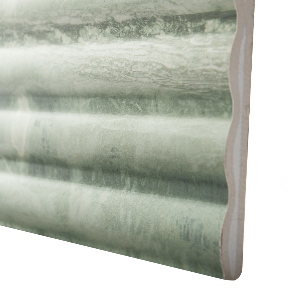 Marbilia Fluted Travertino Jungle 15-3/4 in. x 47-1/4 in. Porcelain Wall Tile