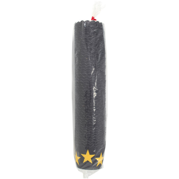 Black with Gold Stars Scalloped Baking Cups