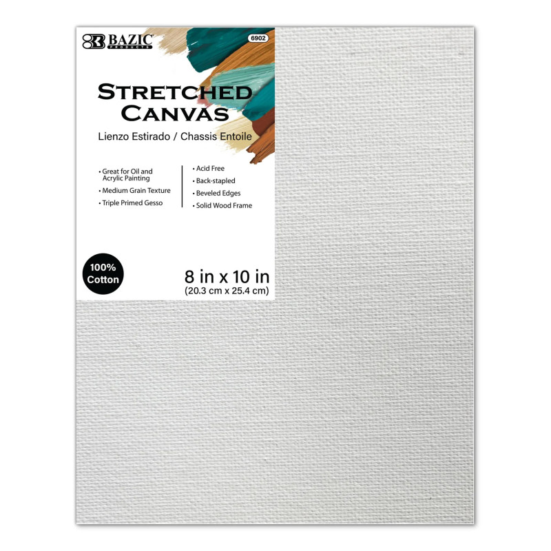 Stretched Canvas, 8 x 10 in
