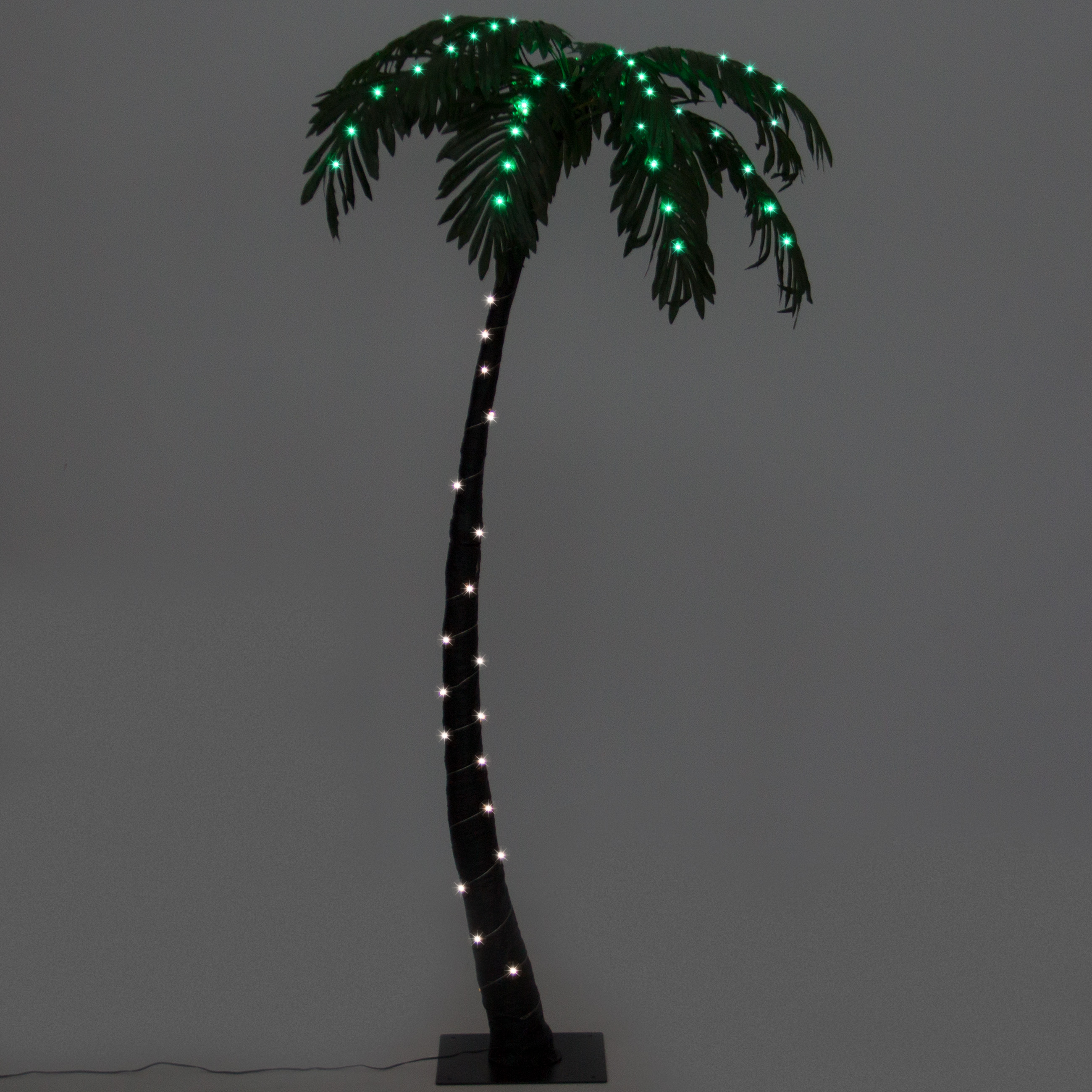 BCP Artificial Decorative Prelit Palm Tree Plant W/ 88 LED Lights eBay