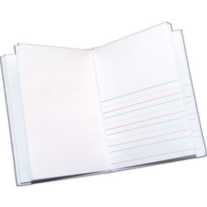Hardcover Blank Book Primary Lined, 6" x 8" Portrait, White