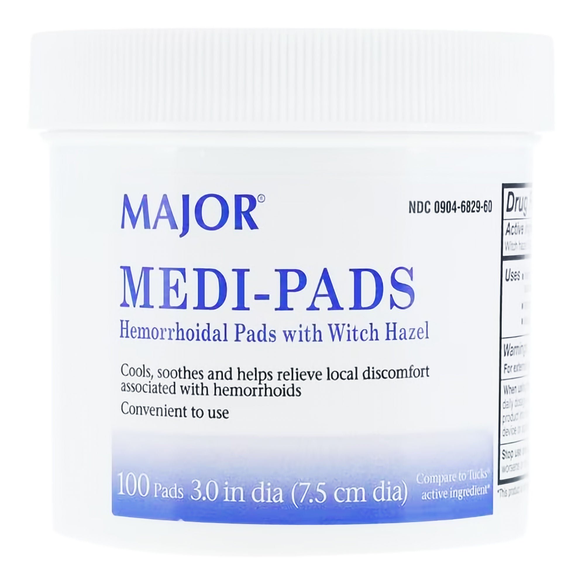 Major Pharmaceuticals HEMORRHIODAL MEDI-PAD, PAD (100/JR)