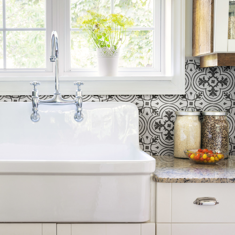Twenties Mini Vintage 3-7/8 in. x 3-7/8 in. Ceramic Floor and Wall Tile