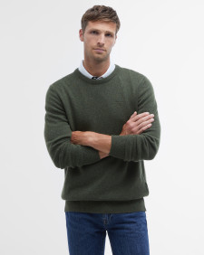 Essential Tisbury Crew-Neck Jumper Forest