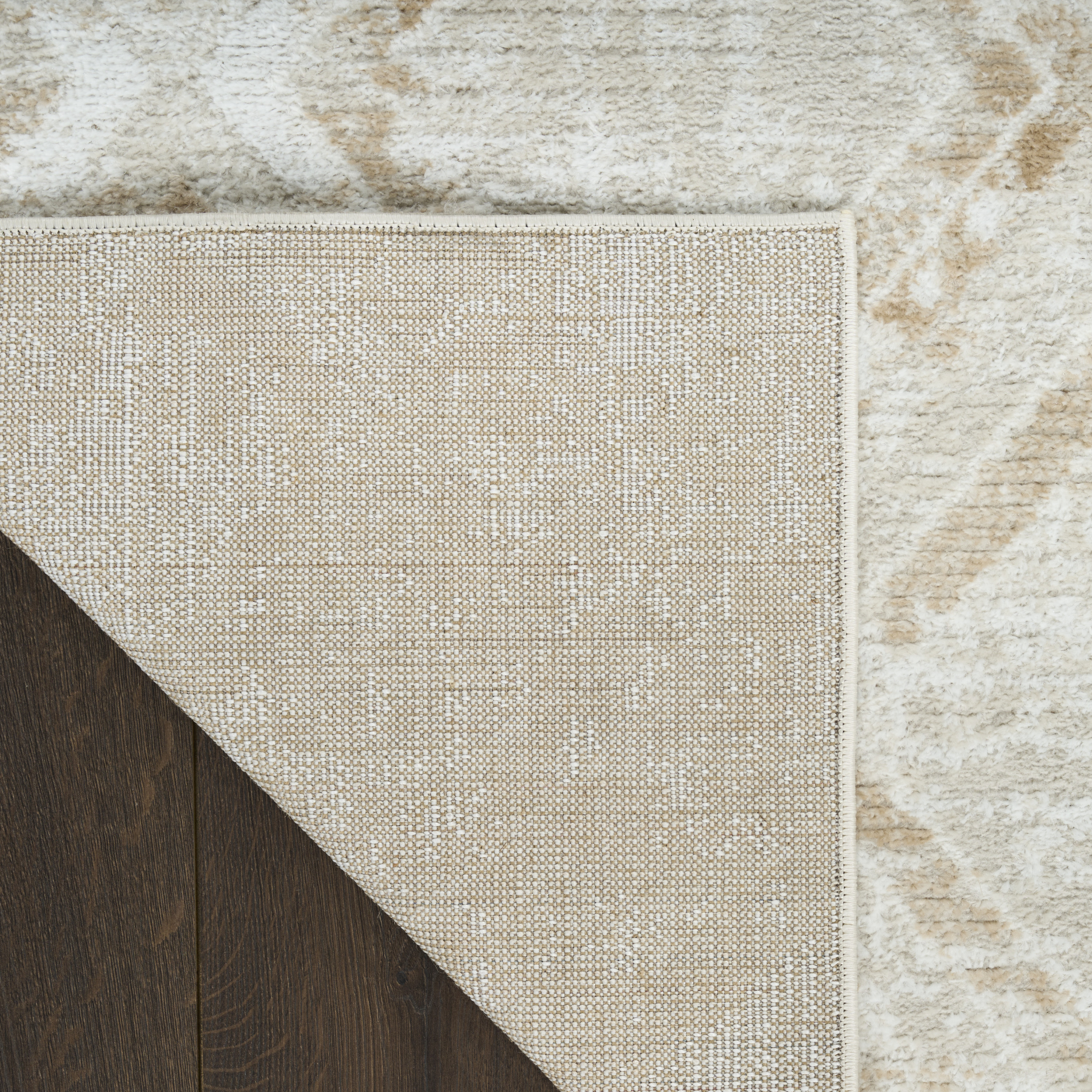 Nourison Dekor 2' x 4' Ivory Beige Modern Indoor Rug
