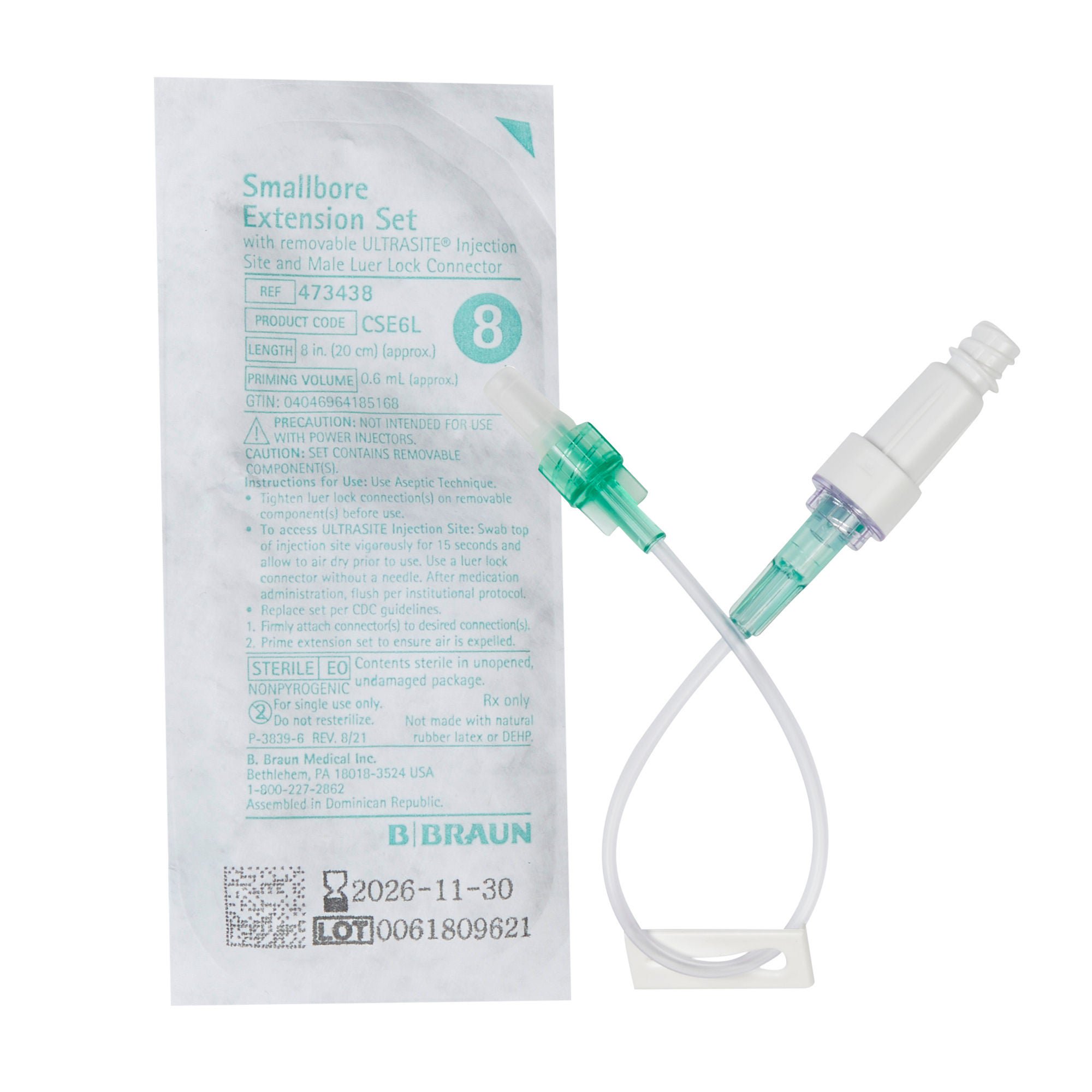 B. Braun Small Bore Extension Set, 8 Inch