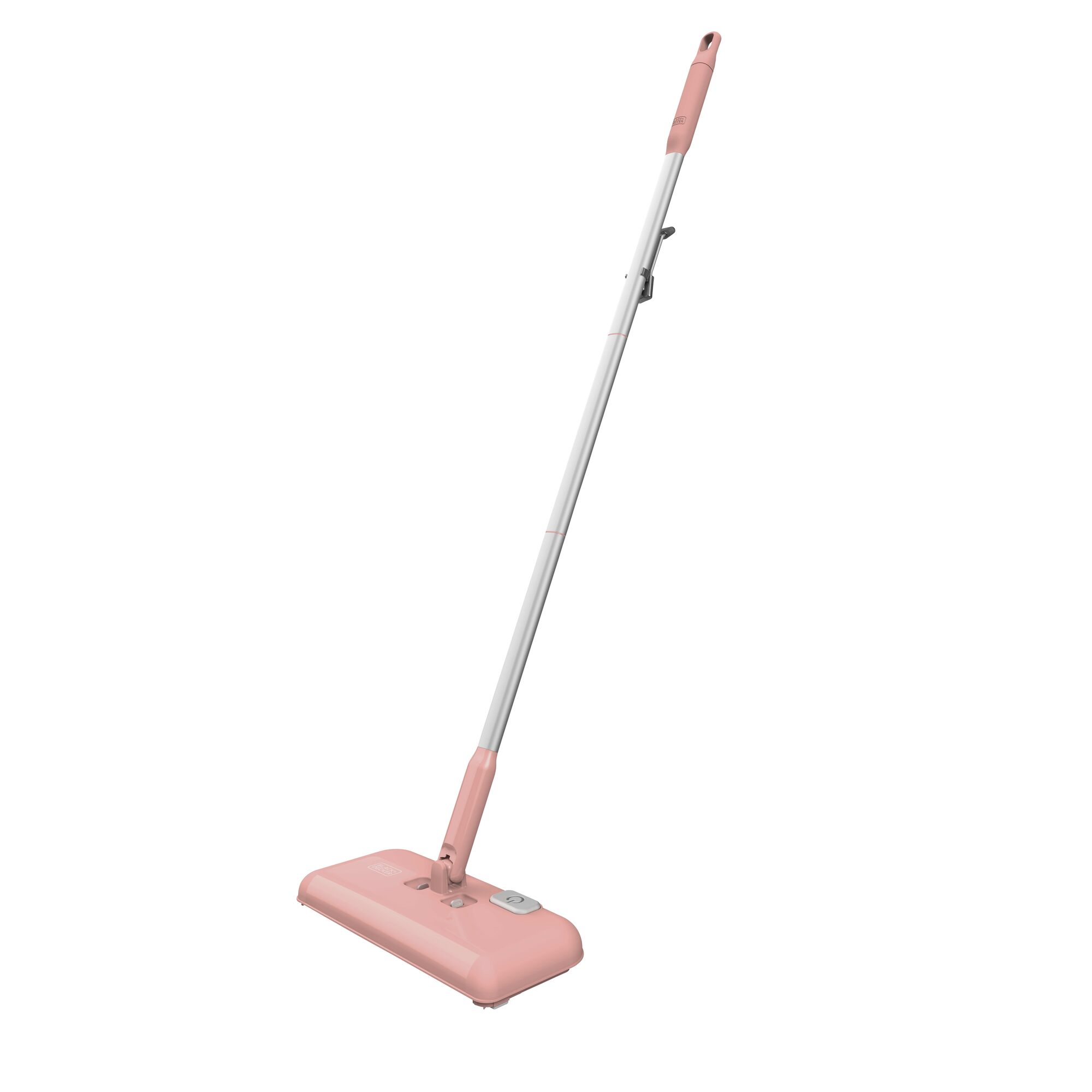 Profile of powered pearl blush floor sweeper.