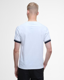 Deep Cuff Evan Tipped T-Shirt Classic White