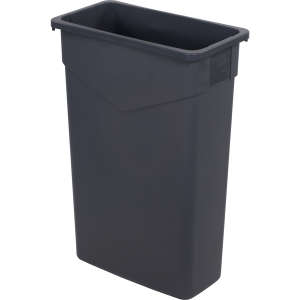 Carlisle, TrimLine™, 23 gal, Polyethylene, Gray, Rectangle, Receptacle