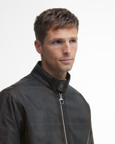 Wachsjacke Harrington Check 