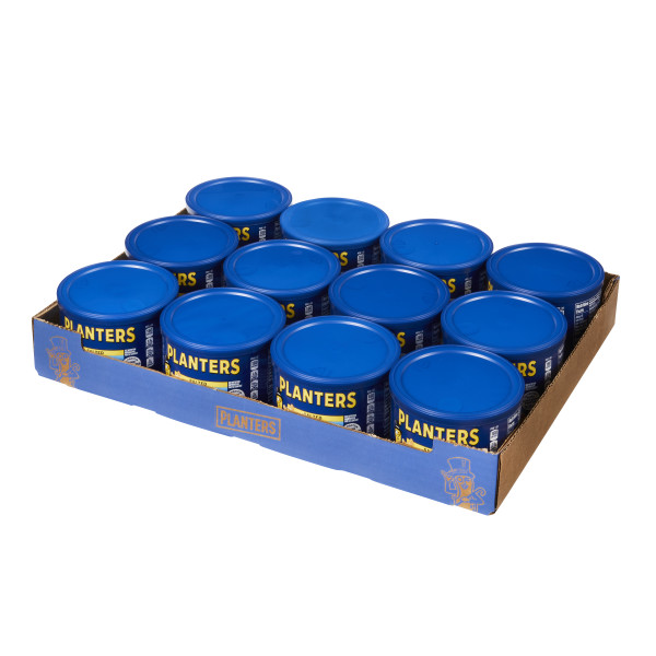 PLANTERS(r) Cashews Halves & Pieces 12/8oz . C1RM - Front Right Open Case (Hi Res)