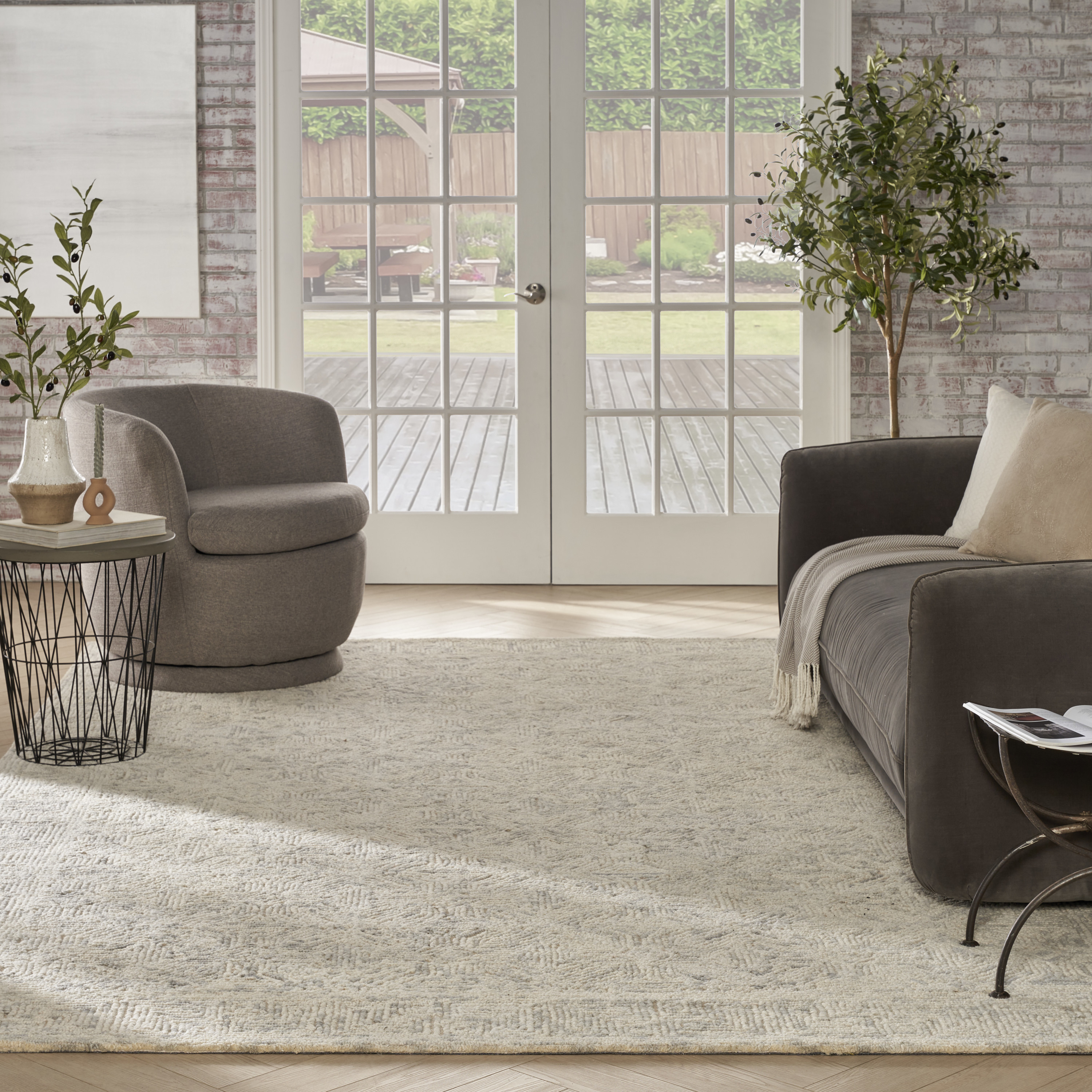 Nourison Colorado 7'9" x 9'9" Beige Grey Modern Indoor Rug