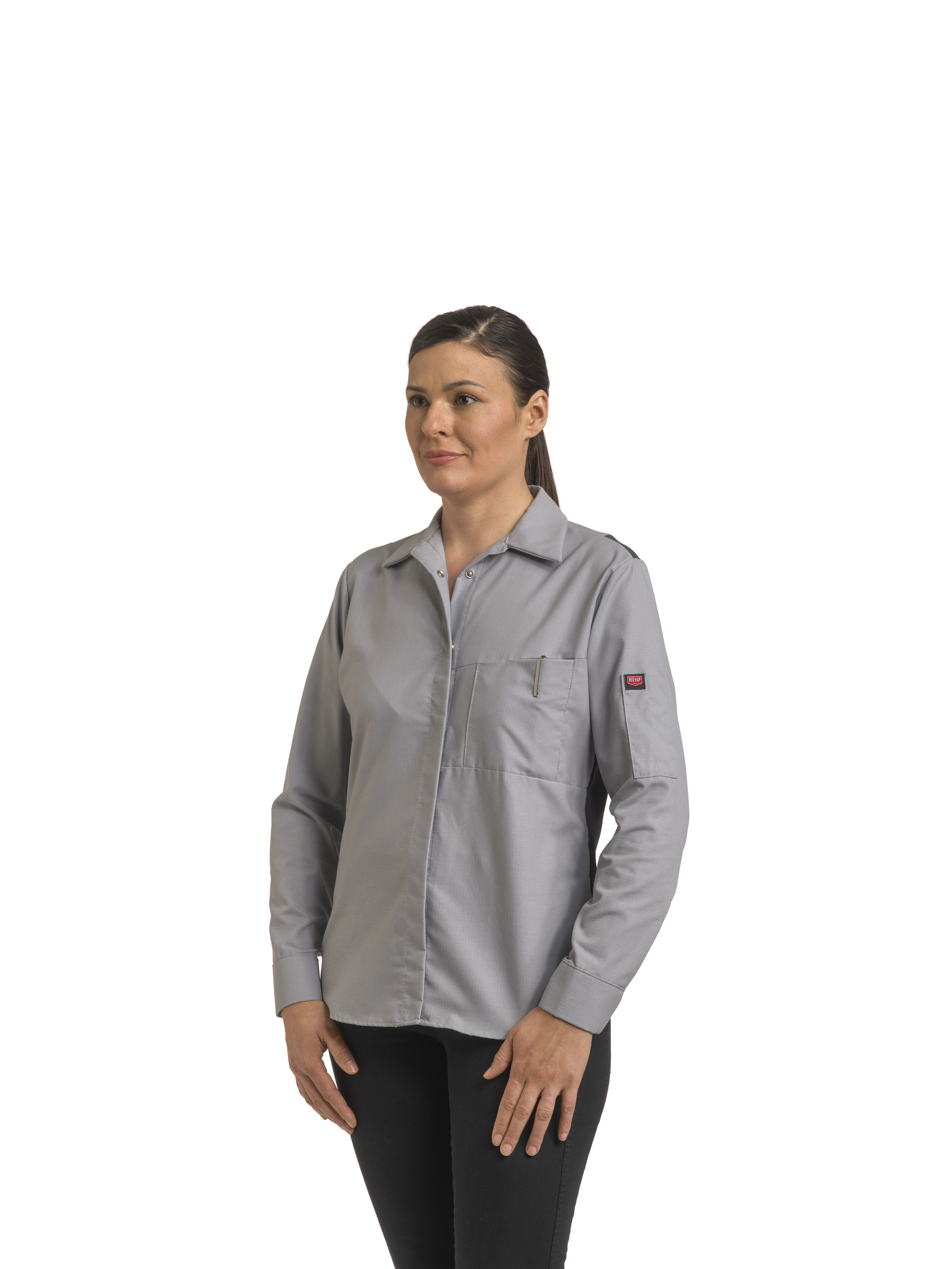 Camisa Red Kap para mujer manga larga Performance Plus Shop con tecnología OilBlok - Imagen 25 de 26