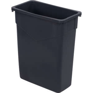Carlisle, TrimLine™, 15 gal, Polyethylene, Gray, Rectangle, Receptacle