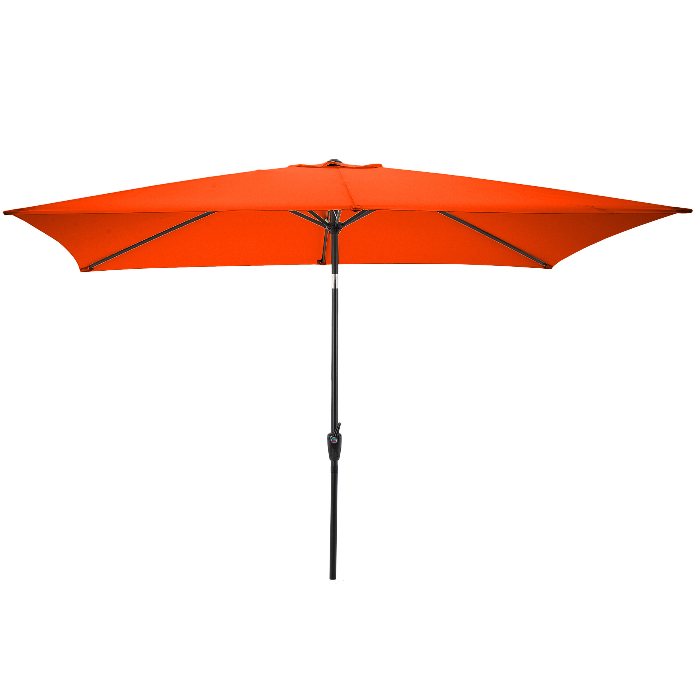 10Ft Rectangle Umbrella Easy Crank Sun Shade Push Button Tilt Pool Shade - Picture 16 of 21