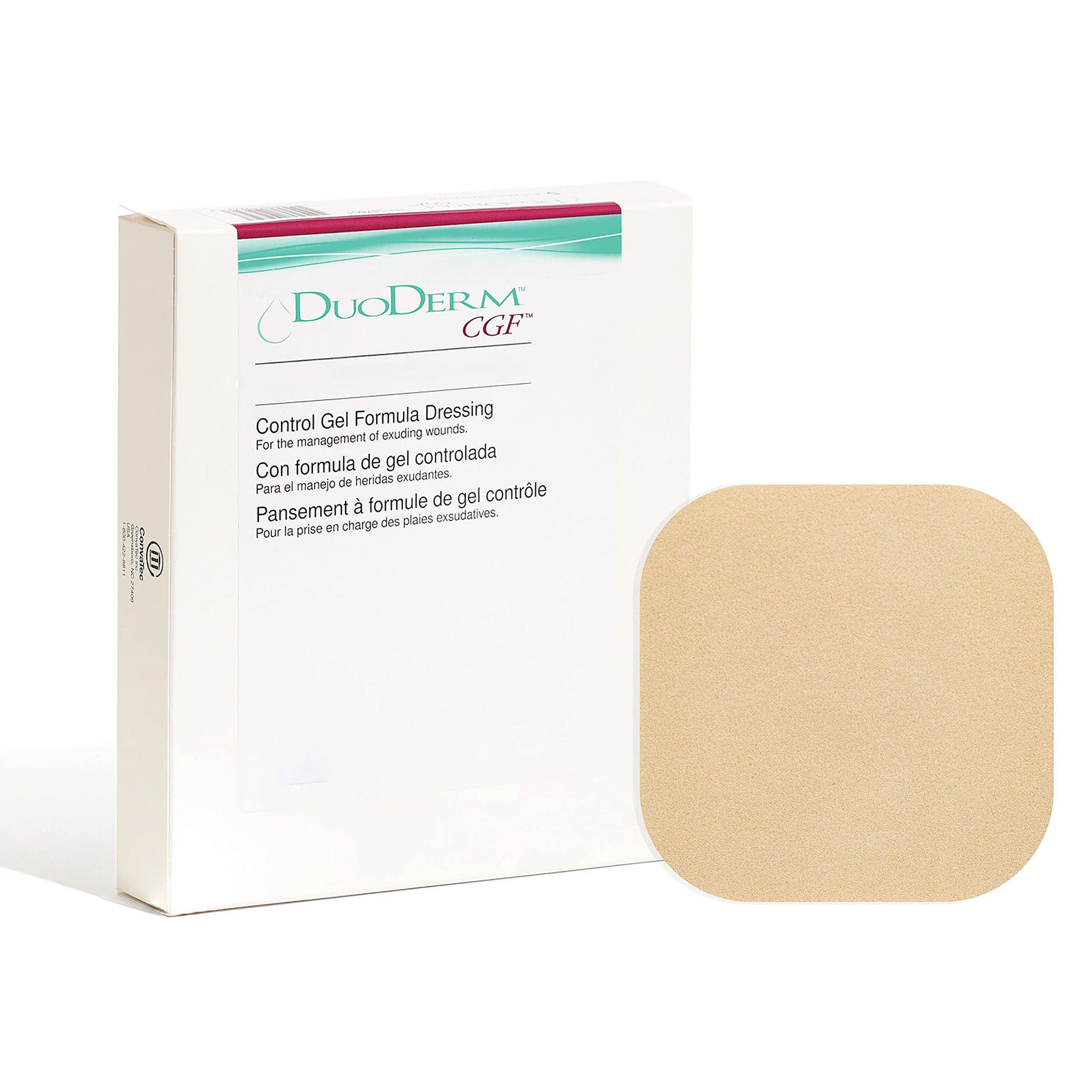 DuoDerm® CGF® Border Hydrocolloid Dressing, 4 x 5 Inch Triangle