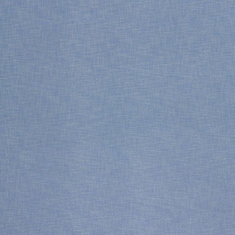 Blue woven linen fabric, full-frame close-up showing subtle crosshatch texture and gentle creases; lying flat and evenly lit, neutral background suited for textile or upholstery display.
