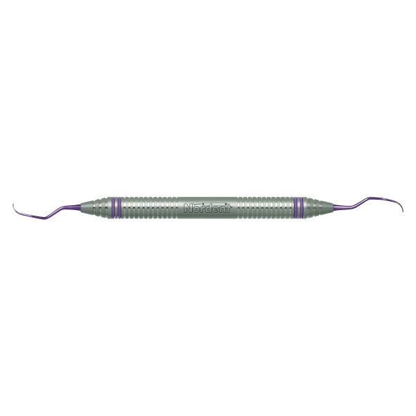 Nordent ImplaMate Langer #3/4 Curette, Color Ring Handle, Titanium